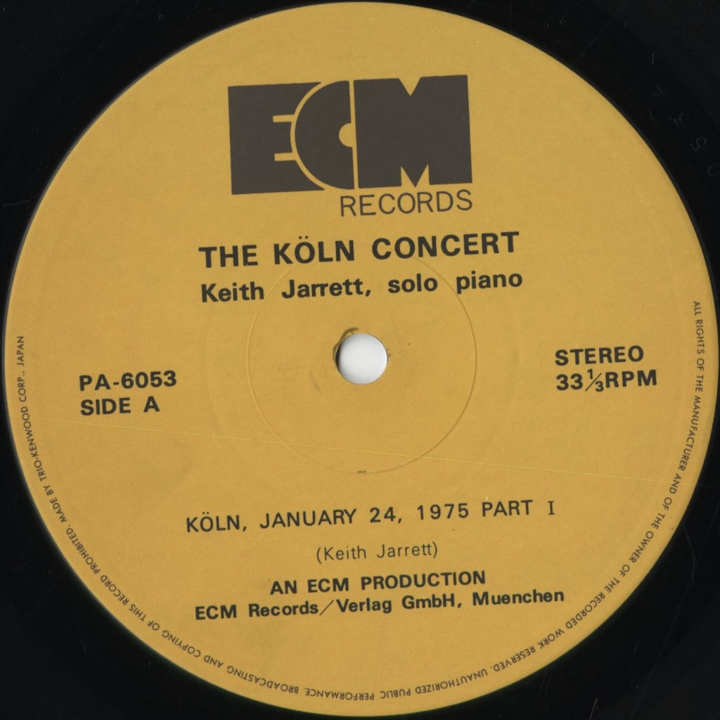 Keith Jarrett - The Köln Concert (PA6053/54) 1975 JPN ECM｜中古LP