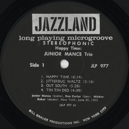 Junior Mance - Happy Time (JLP 977) 1962 US Jazzland｜中古LP