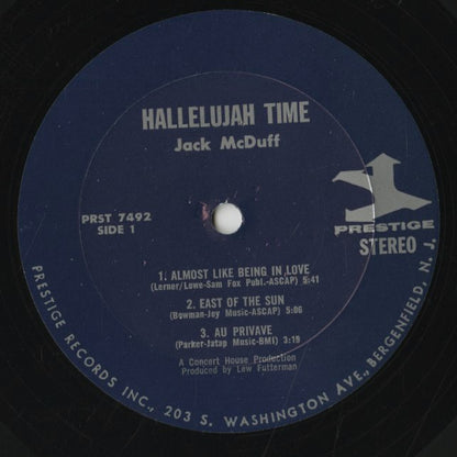Brother Jack McDuff / ジャック・マクダフ / Hallelujah Time! (PRST 7492)