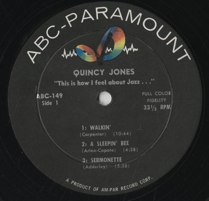 Quincy Jones / クインシー・ジョーンズ / This Is How I Feel About Jazz (ABC-149)