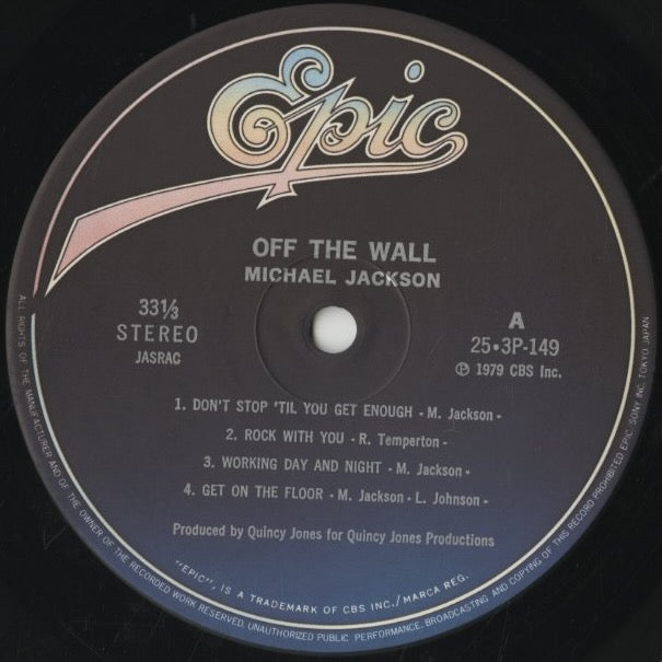 Michael Jackson / マイケル・ジャクソン / Off The Wall (25・3P-149
