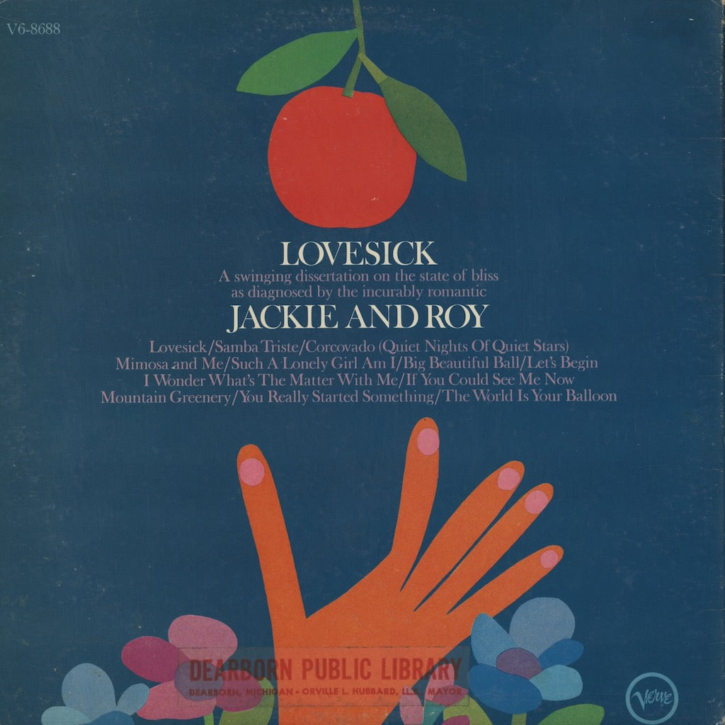 Jackie And Roy - Lovesick LP 1967 US Verve ジャズヴォーカル デュオ