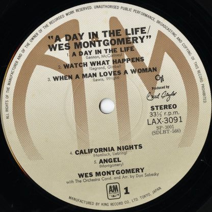 Wes Montgomery - A Day In The Life (LAX 3091) 1976 JPN A&M｜中古LP