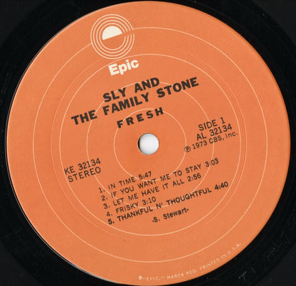 Sly & The Family Stone - Fresh (KE 32134) LP 1973 US Epic｜中古LP