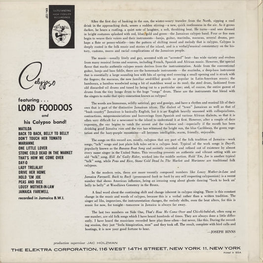 Lord Foodoos and His Calypso Band / Mister Calypso (EKL-127)