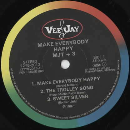 MJT+3 - Make Everybody Happy (22YB-2013) 1987 JPN Vee Jay｜中古LP