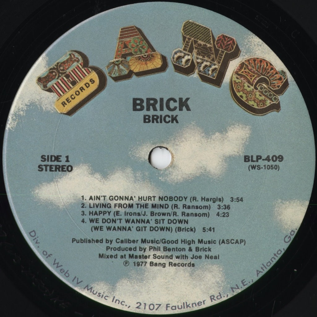Brick - Brick (BLP-409) 1977 US Bang｜中古LP