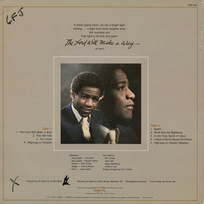 Al Green - The Lord Will Make A Way (MSB-6661) 1980 US Myrrh｜中古LP
