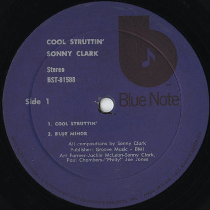 Sonny Clark / ソニー・クラーク / Cool Struttin' (BST-81588) UA青音符Lbl.