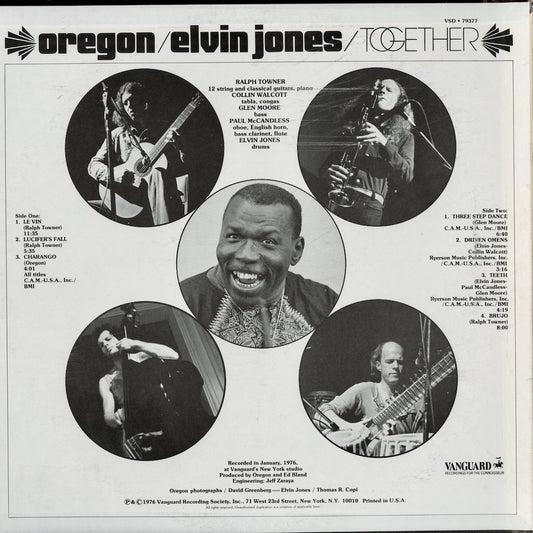 Oregon, Elvin Jones - Together (VSD 79377) 1976 US Vanguard｜中古LP
