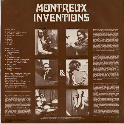 Pege Trio - Montreux Inventions (LPX 17418) 1970 Hungary Hungaroton｜中古LP