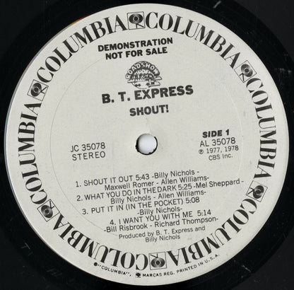 B.T. Express / B.T. エクスプレス / Shout! (JC 35078)