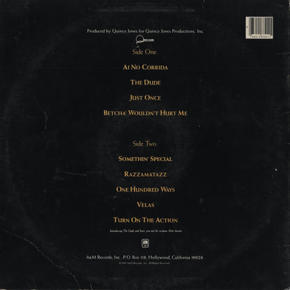 Quincy Jones - The Dude (SP-3721) LP 1981 US A&M｜中古LP
