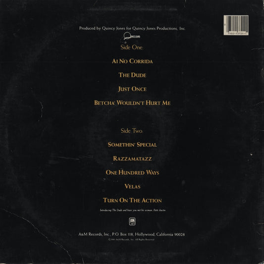 Quincy Jones - The Dude (SP-3721) LP 1981 US A&M｜中古LP