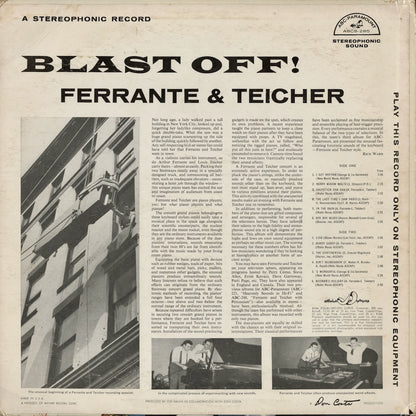 Ferrante And Teicher - Blast Off! (ABCS-285) LP 1959 US ABC-Paramount｜中古LP