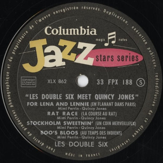 Les Double Six - Meet Quincy Jones (SGXF 105) LP 1960 FRA Columbia ｜中古LP