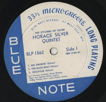 Horace Silver Quintet / The Stylings Of Silver (BLP 1562)