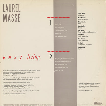 Laurel Masse / ローレル・マッセ / Easy Living (PR 7206)