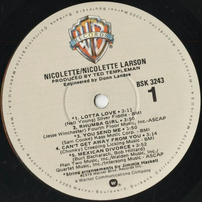 Nicolette Larson / ニコレット・ラーソン / Nicolette (BSK 3243)