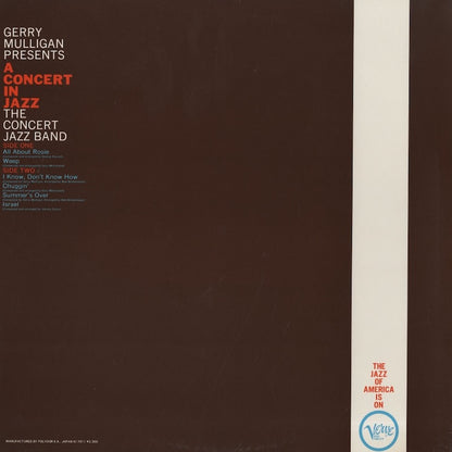 Gerry Mulligan & The Concert Jazz Band / ジェリー・マリガン / A Concert In Jazz (MV 2652)