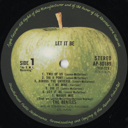 The Beatles – Let It Be (AP-80189) LP 1971 JPN Apple - 東芝音工 | 中古LP