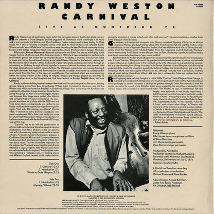Randy Weston - Carnival Live at Montreaux '74 (FLP 40148) 1975 UK Freedom｜中古LP