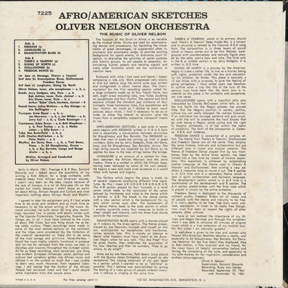 Oliver Nelson - Afro/American Sketches (PRLP 7225) 1964 US Prestige｜中古LP