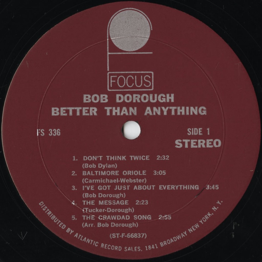 Bob Dorough – Just About Everything (FS 336) LP 1966 US Focus | 中古LP