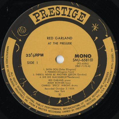 Red Garland / レッド・ガーランド / At The Prelude (SMJ-6581M)
