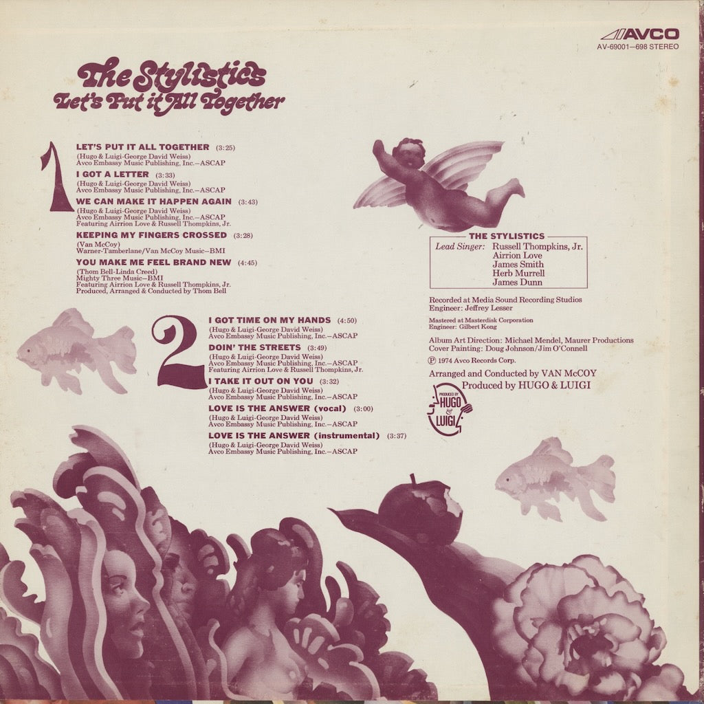 The Stylistics / スタイリスティックス / Let's Put It All Together (AV-69001-698)