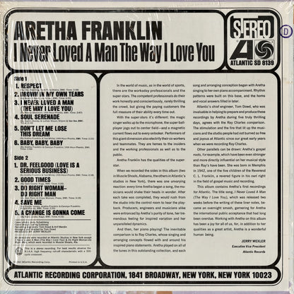 Aretha Franklin / アレサ・フランクリン / I Never Loved A Man The Way I Love You (SD8139)