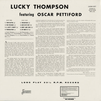 Lucky Thompson Featuring Oscar Pettiford - S.T. (JASM 1037) 1984 UK Jasmine｜中古LP