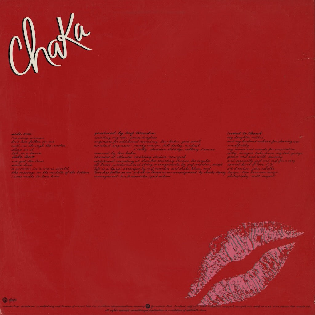 Chaka Khan - Chaka (BSK 3245) 1978 US Warner Bros｜中古LP