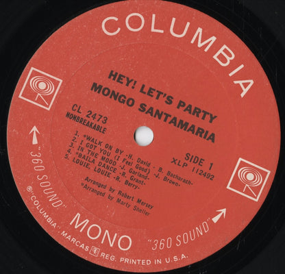 Mongo Santamaria / モンゴ・サンタマリア / Hey! Let's Party (CL 2473)