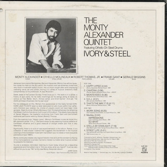 Monty Alexander – Ivory & Steel (CJP-124) 1980 US Concord Jazz Picante | 中古LP