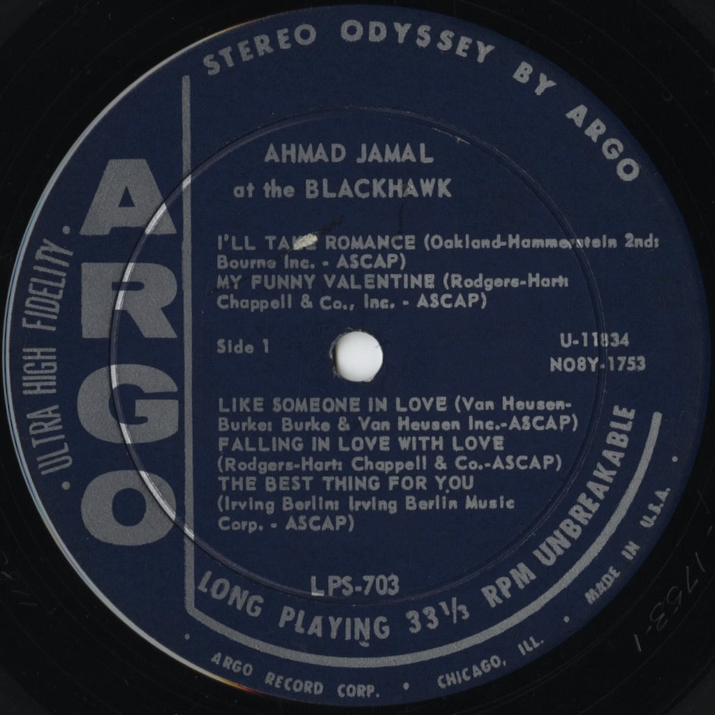 Ahmad Jamal / アーマッド・ジャマル / At The Blackhawk (LPS