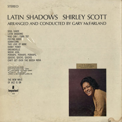 Shirley Scott – Latin Shadows (AS-93) LP 1966 US Impulse｜中古LP