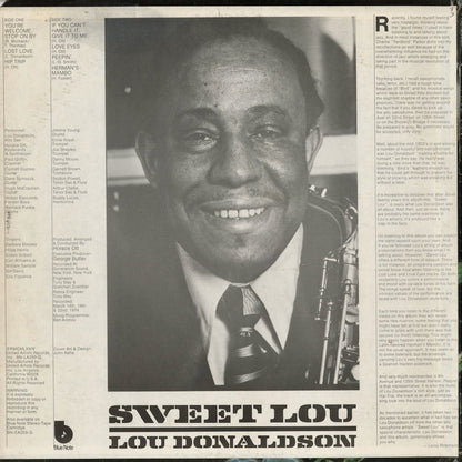 Lou Donaldson – Sweet Lou (BN-LA259-G) 1974 US Blue Note｜中古LP
