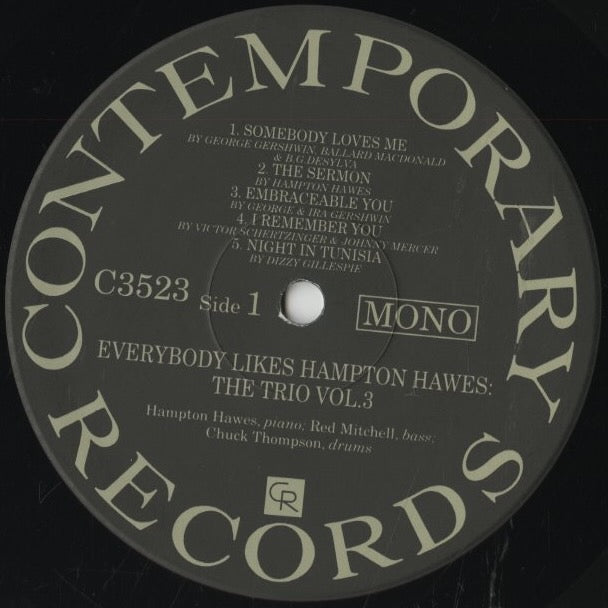 Hampton Hawes / ハンプトン・ホーズ / Everybody Likes Hampton Hawes, Vol. 3: The Trio (VIJJ-30024)