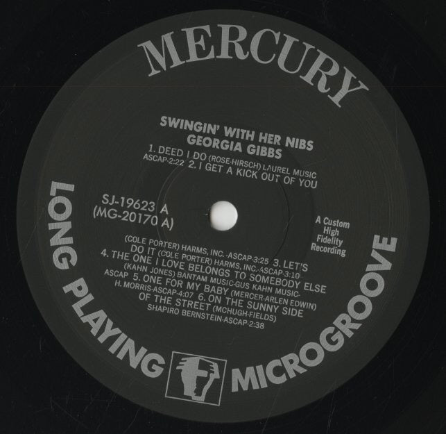 Georgia Gibbs / ジョージア・ギブス / Swinging With Her Nibs (SJ-19623)