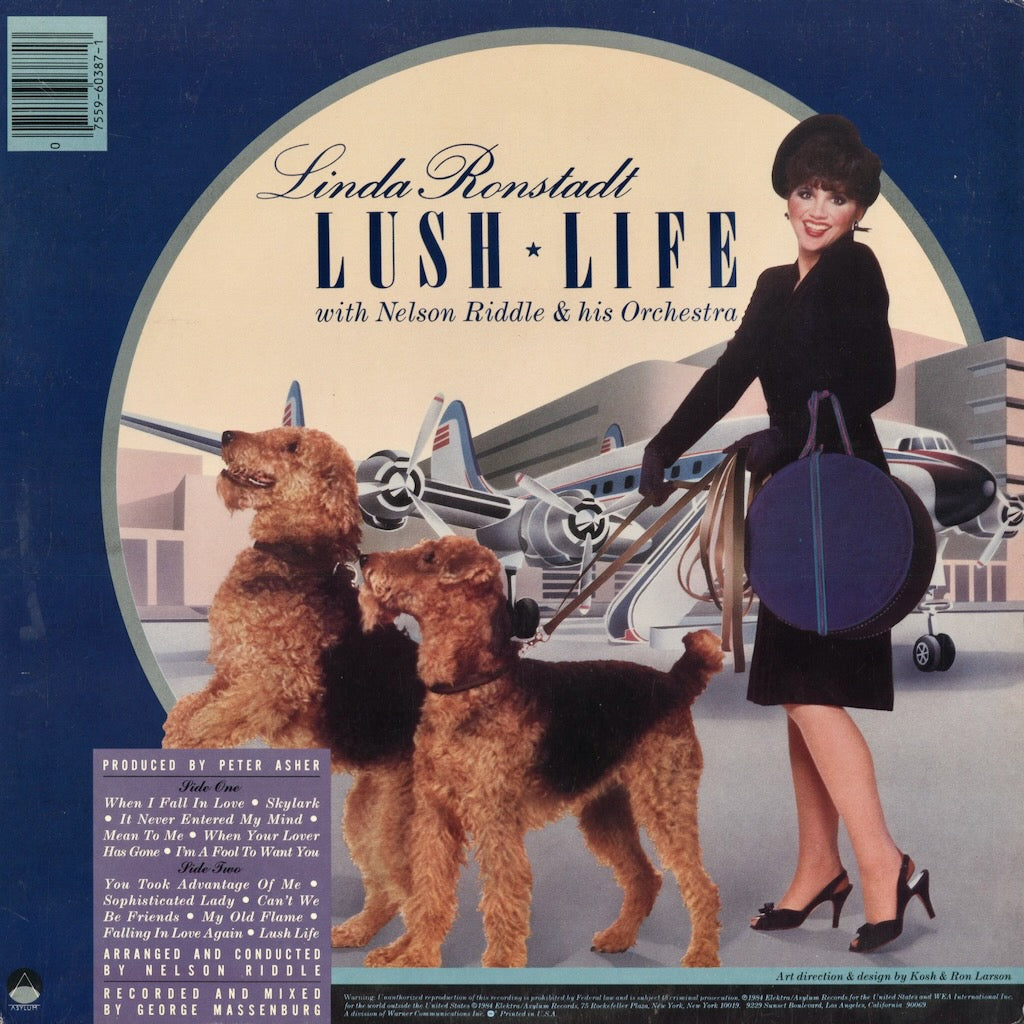 Linda Ronstadt - Lush Life (60387-1) 1984 US Asylum｜中古LP