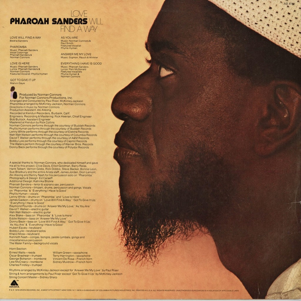 AB 4161 Pharoah Sanders - Love Will Find A Way｜中古レコード通販