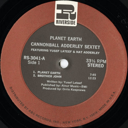 Cannonball Adderley / キャノンボール・アダレイ / Planet Earth (RS-3041)