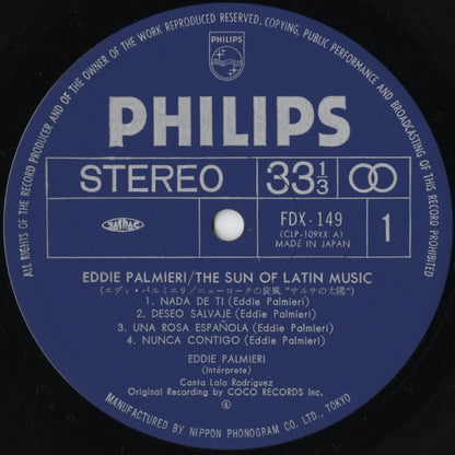 Eddie Palmieri - The Sun Of Latin Music (FDX-149) 1975 JPN Philips｜中古LP