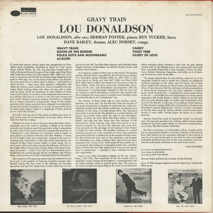 Lou Donaldson / ルー・ドナルドソン / Gravy Train (BST 84079)