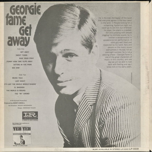 Georgie Fame - Get Away (LP-9331) 1966 US Imperial｜中古LP
