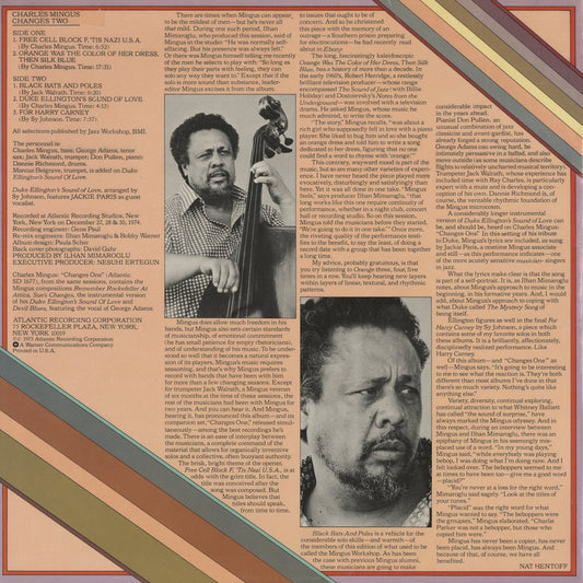Charles Mingus - Changes Two (SD 1678) LP 1975 US Atlantic｜中古LP