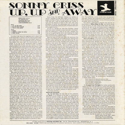 Sonny Criss / ソニー・クリス / Up, Up And Away (SMJ-6268)