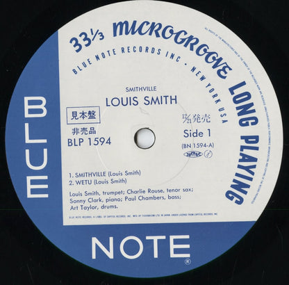 Louis Smith - Smithville (BLP 1594) 1984 JPN Blue Note｜中古LP