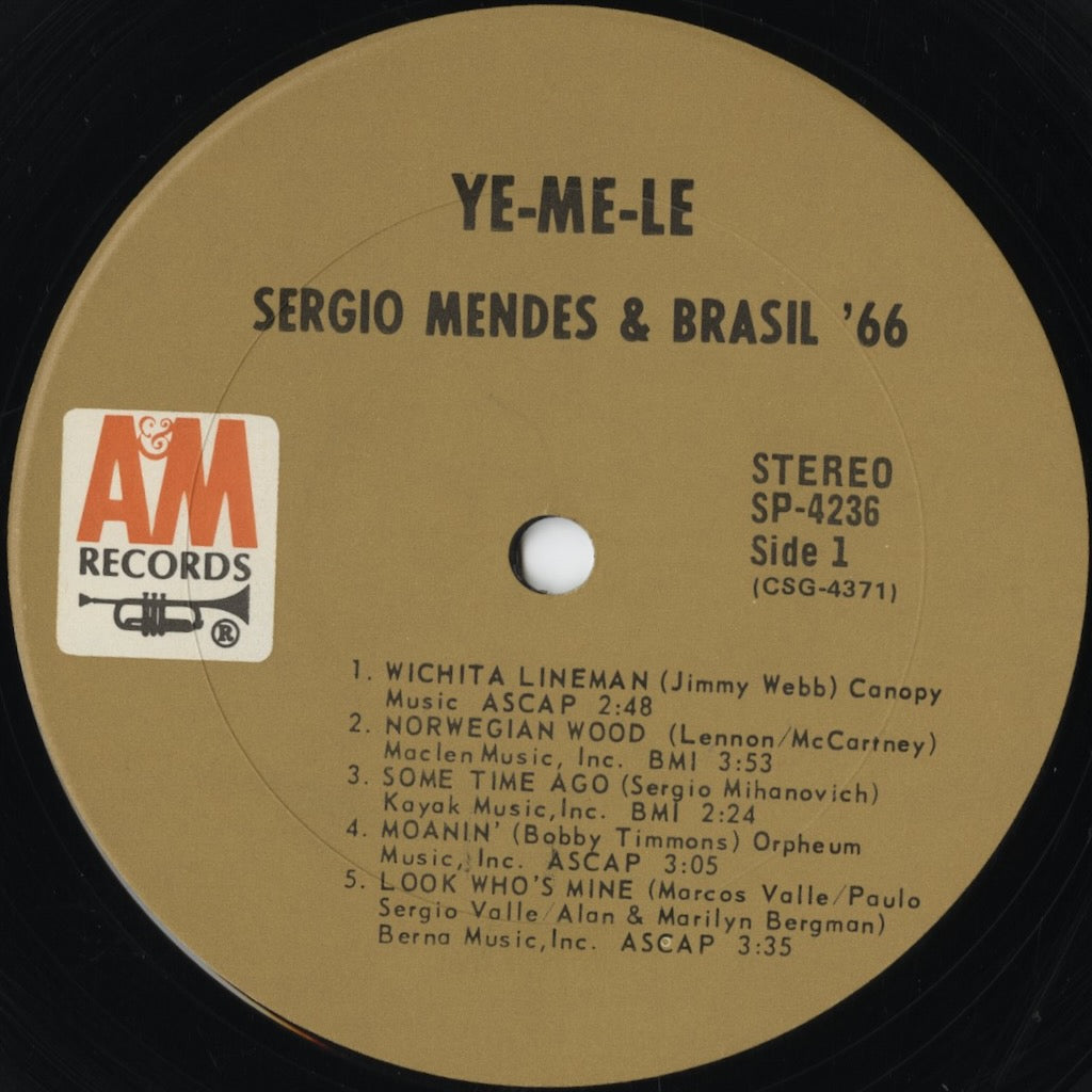 Sergio Mendes & Brasil '66 – Ye-Me-Le (SP-4236) LP 1969 US A&M | 中古LP
